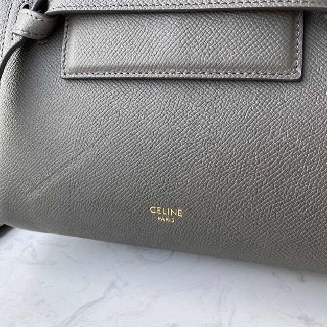 Celine女包 賽琳經典款中號女包 Celine belt bag 掌紋牛皮鯰魚包 189153  slyd2192